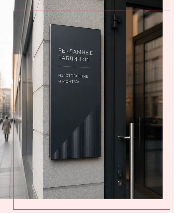 Рекламные таблички в Серове по цене от 4591 р. | Аванза-Срв