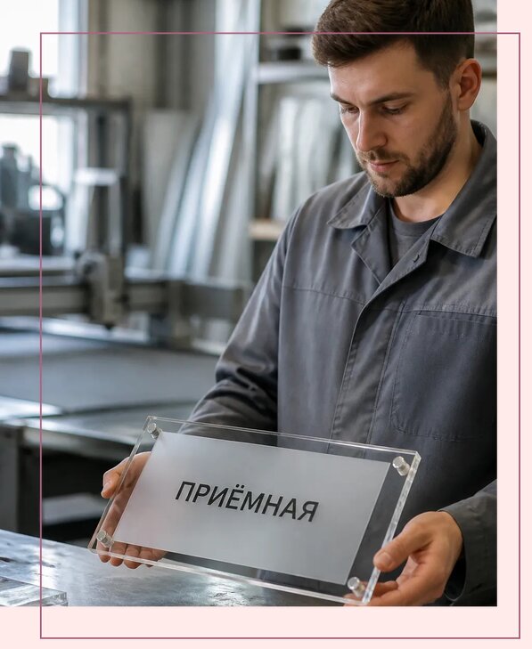 Таблички из оргстекла на заказ в Серове от 3979 р. | Аванза-Срв